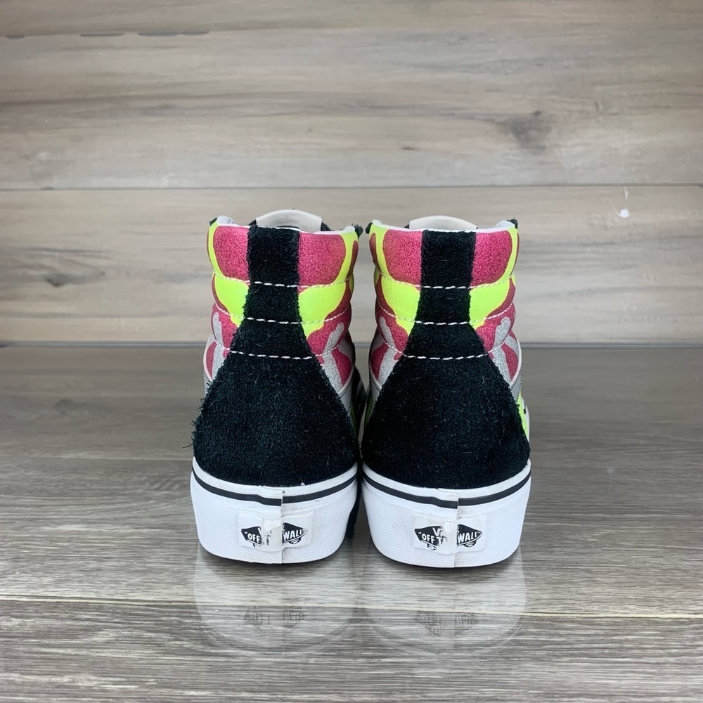 Black/Rainbow Camouflage Glitter VANS old skool Platform shoes womens size 8.5 - Picture 8 of 8